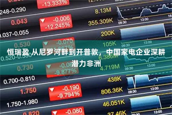 恒瑞盈 从尼罗河畔到开普敦，中国家电企业深耕潜力非洲