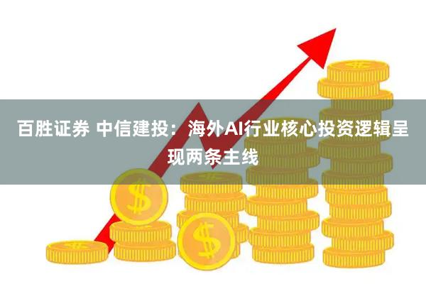 百胜证券 中信建投：海外AI行业核心投资逻辑呈现两条主线